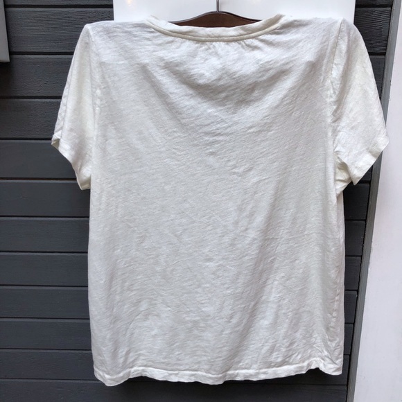 JCrew ivory tee, light cotton , SzXL - Picture 3 of 10